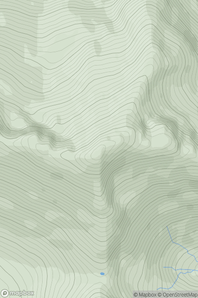 Thumbnail image for Ben Cruachan showing contour plot for surrounding peak
