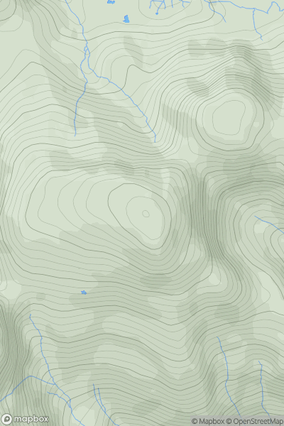 Thumbnail image for Scafell Pike showing contour plot for surrounding peak