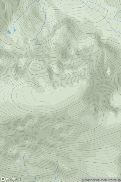 Thumbnail image for Ben Nevis (Beinn Nibheis) showing contour plot for surrounding peak
