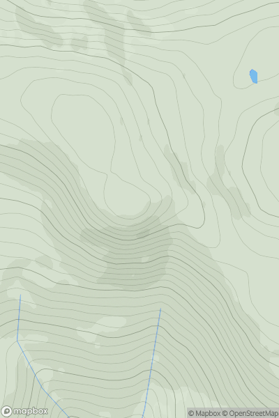 Thumbnail image for Carn a' Chlamain showing contour plot for surrounding peak