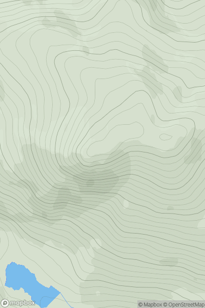 Thumbnail image for Ben Vrackie showing contour plot for surrounding peak